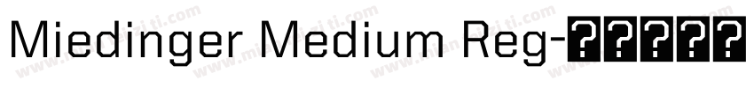 Miedinger Medium Reg字体转换